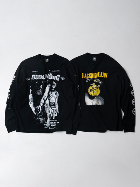 RATS 「HARDCORE L/S TEE」 プリント ロングスリーブティーシャツ