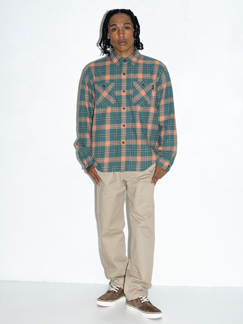 RATS 「COTTON LINEN CHECK SHIRT」 レギュラーカラーチェックシャツ