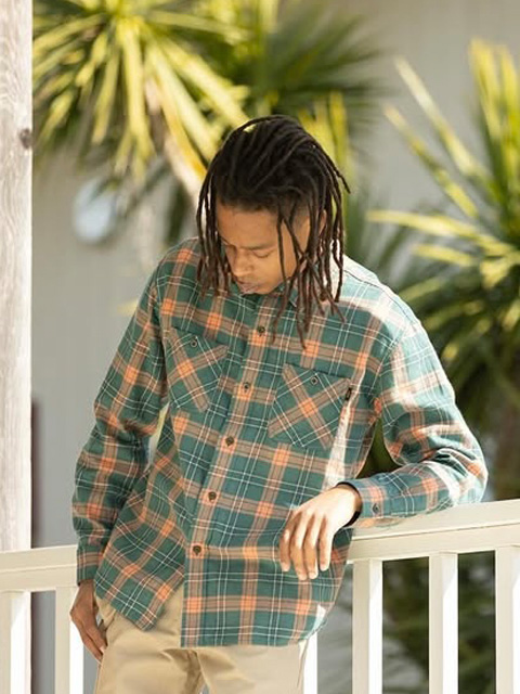 RATS 「COTTON LINEN CHECK SHIRT」 レギュラーカラーチェックシャツ
