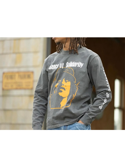 RATS 「PIGMENT DYED L/S TEE」 ピグメントダイ プリントロング
