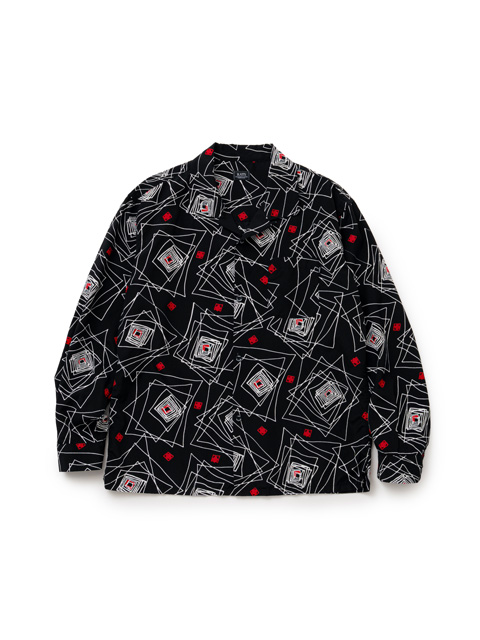 RATS 「GEOMETRIC L/S SHIRT」 オープンカラーシャツ