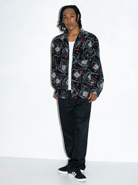 RATS 「GEOMETRIC L/S SHIRT」 オープンカラーシャツ
