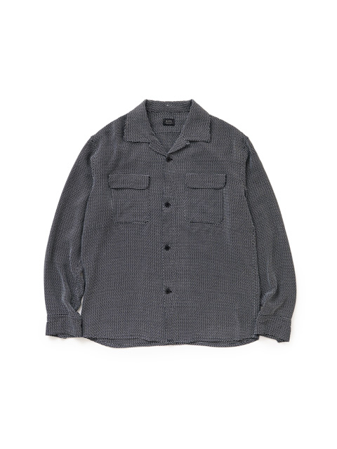 RATS 「SASHIKO DOBBY SHIRT」 レーヨン オープンカラーシャツ