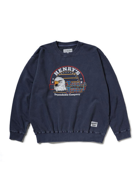 ROUGH AND RUGGED 「DESIGN CREW01」 ピグメントダイ クルーネック