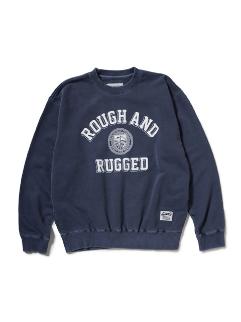 ROUGH AND RUGGED 「DESIGN CREW02」 ピグメントダイ クルーネック