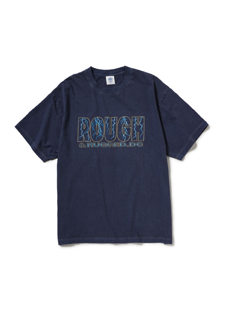 ROUGH AND RUGGED 「DESIGN SS 05」 ピグメントダイ プリントティーシャツ