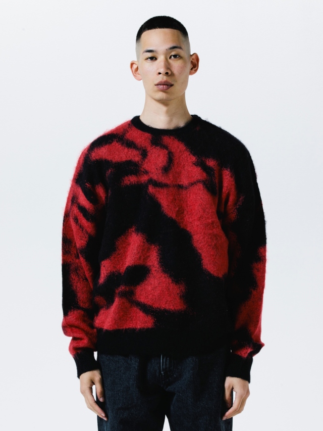 ROTTWEILER 「R9 PAINTED KNIT」 モヘアセーター MASH UP マッシュアップ