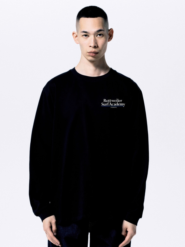 雄*太様 ネイビー XL ロンT ACADEMY / LS / CTPL wta ROTTWEILER 「R9 SURF ACADEMY LS TEE」 プリント ロングスリーブ