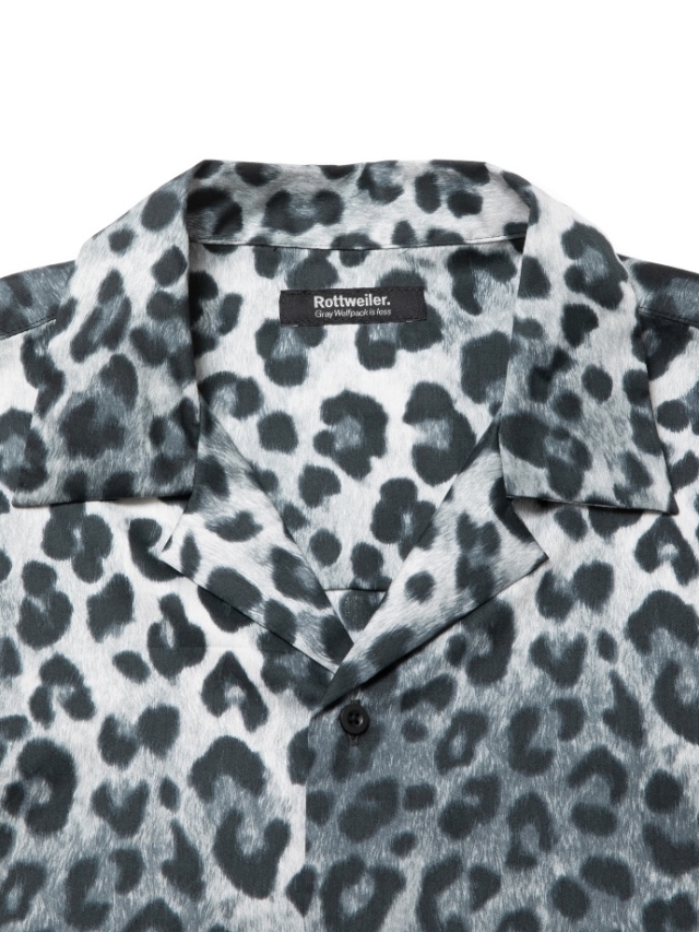 ROTTWEILER 「R9 LEOPARD S/S SHIRT」 オープンカラーシャツ MASH UP  