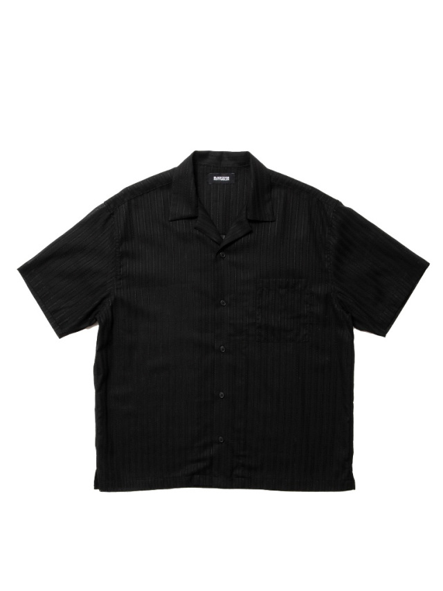 これからの夏にピッタリ！大活躍！ ROARK ストライプシャツ Mサイズ 黒/青 BY STREET OR BY TRAIL“ LS PHOTO TEE / LS Tee ( ロング