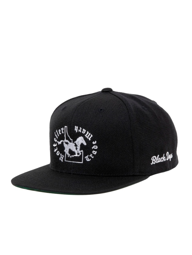 Rottweiler スナップバックキャップ ブラック ROTTWEILER - DAD RTTW CAP (BLACK) / ロゴ刺繍 ダッドキャップ