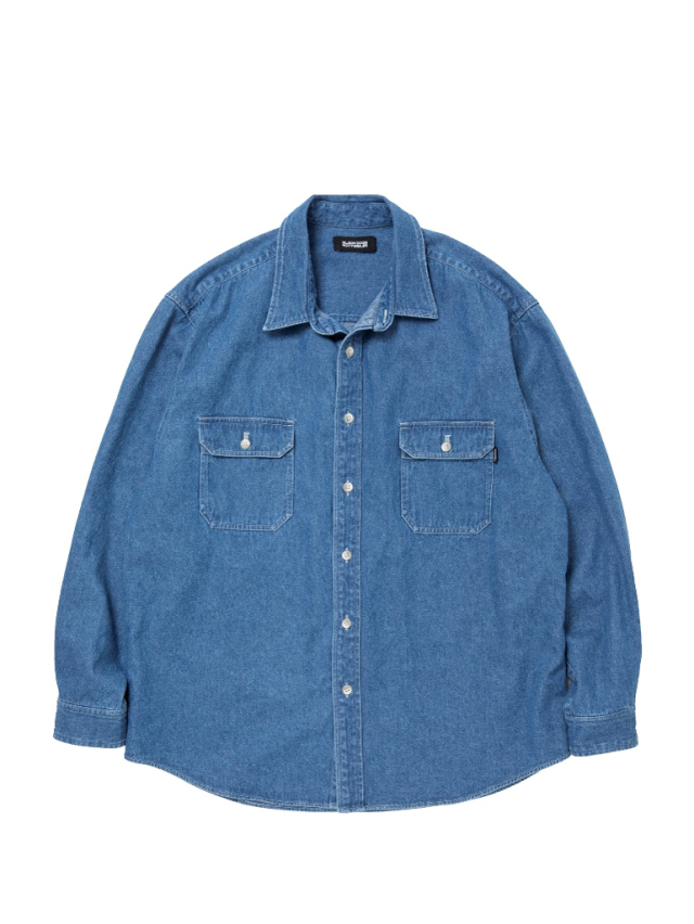 AMERI UPSIDE DOWN DENIM SHIRT デニム シャツ ROTTWEILER 「R9 WASHED DENIM SHIRT」 デニムシャツ MASH UP