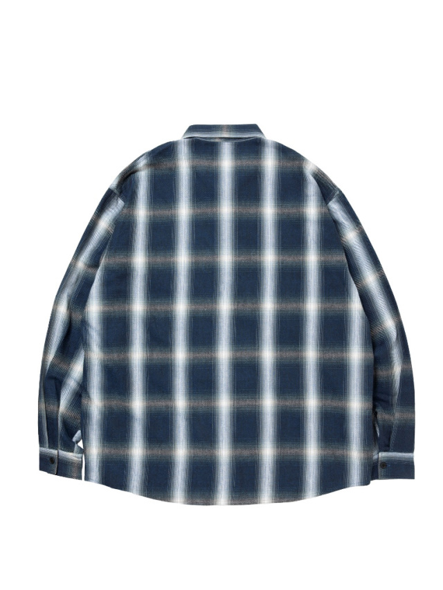 ROTTWEILER 「R9 OMBRE CHECK SHIRT」 オープンカラー チェックシャツ