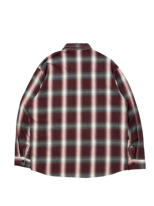 ROTTWEILER 「R9 OMBRE CHECK SHIRT」 オープンカラー チェックシャツ