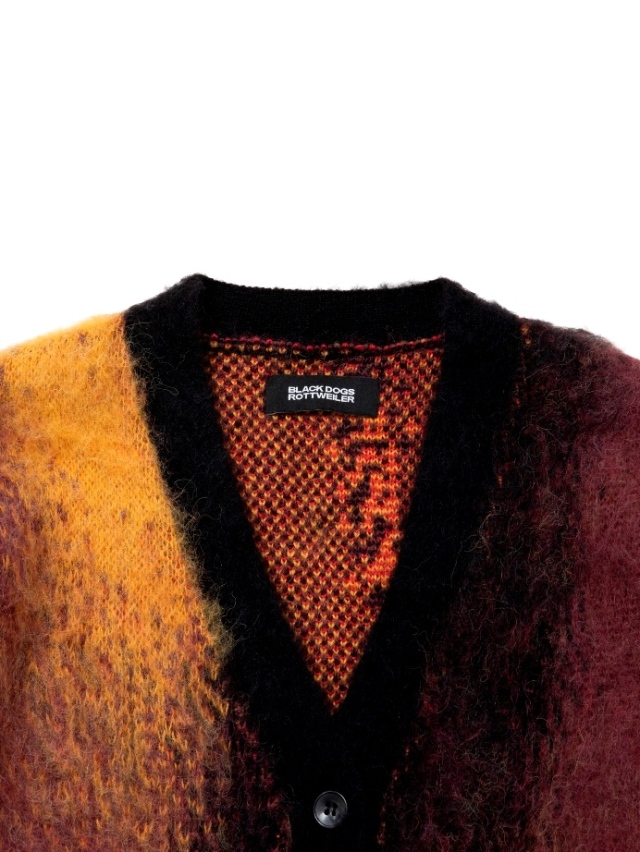 ROTTWEILER R9 MOHAIR CARDIGAN kj着 ROTTWEILER - R9 MOHAIR CARDIGAN