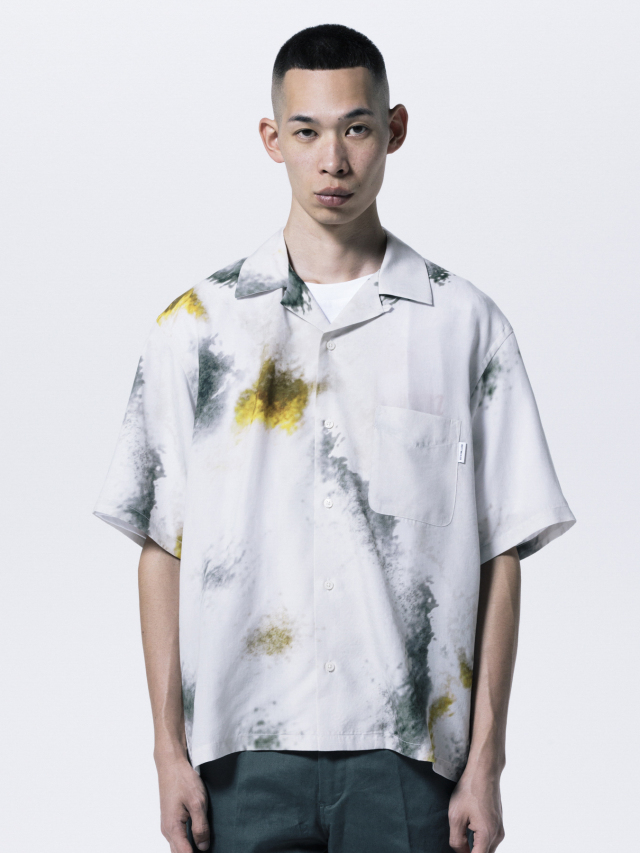 ROTTWEILER 「R9 PAINTED SS SHIRT」 オープンカラーシャツ MASH UP