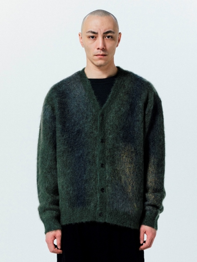 ROTTWEILER 「PATERNED CARDIGAN」 モヘア ニットカーディガン MASH UP