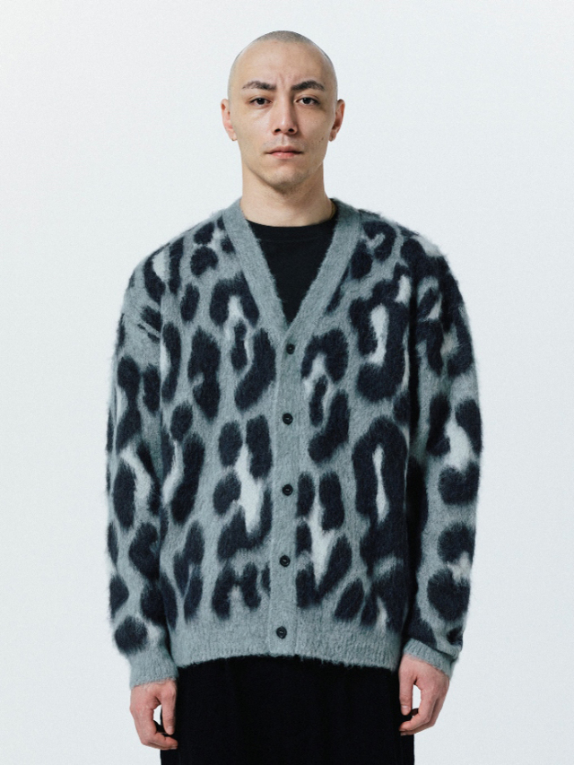 ROTTWEILER 「LEOPARD CARDIGAN」 モヘア ニットカーディガン MASH UP
