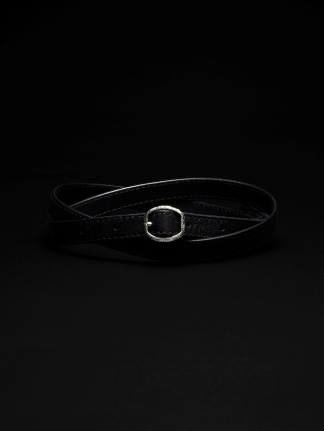 【25SS〜】ANTIDOTE BUYERS CLUB　　「Leather Extra Narrow Belt」　レザーナローベルト