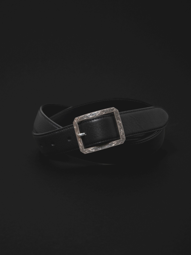 ANTIDOTE BUYERS CLUB　　「Engraved Garrison Buckle Belt」　レザーベルト