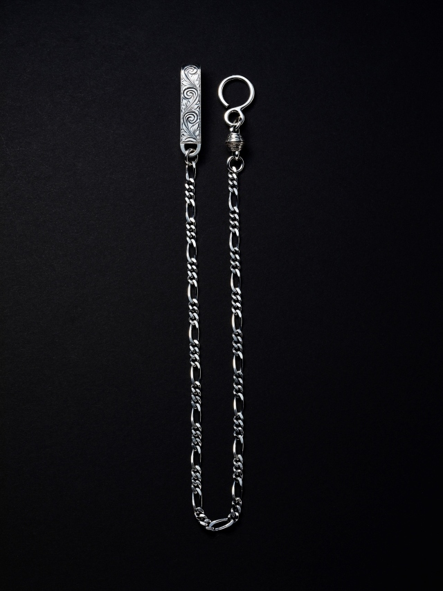 ANTIDOTE BUYERS CLUB　　　「Engraved Narrow Wallet Chain (Short)」　SILVER950製 ウォレットチェーン
