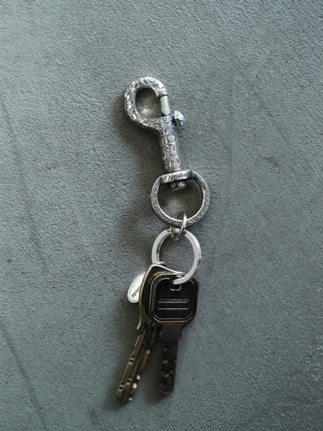 ANTIDOTE BUYERS CLUB 「Engraved Key Ring Clip」 SILVER950製 キーリング