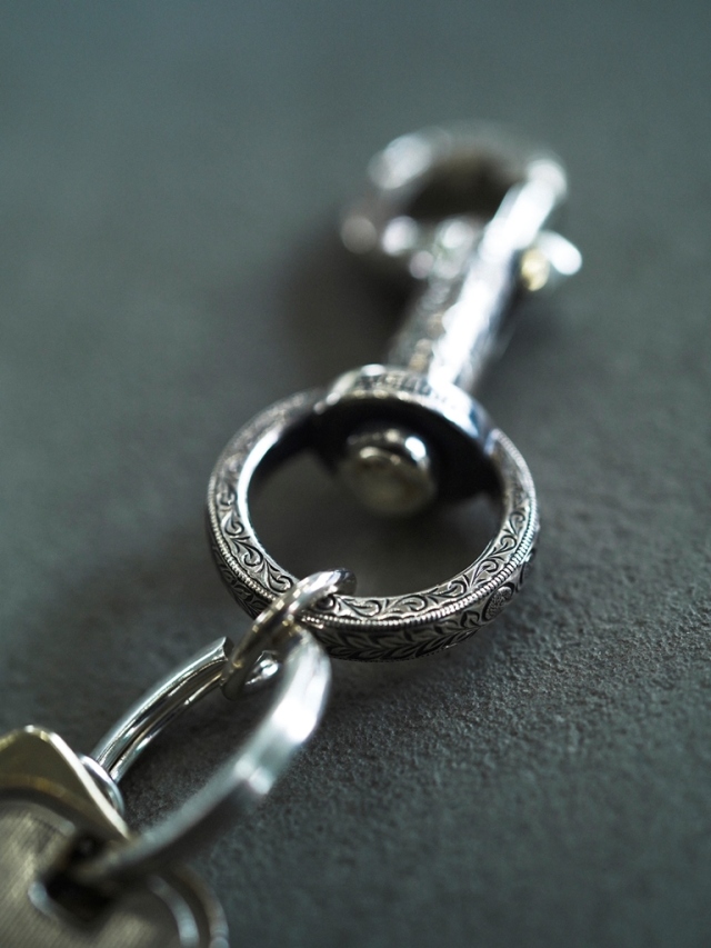 ANTIDOTE BUYERS CLUB 「Engraved Key Ring Clip」 SILVER950製 キーリング