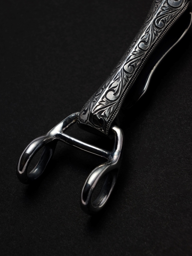 ANTIDOTE BUYERS CLUB 「Engraved W Loop Key Hook」 SILVER950製