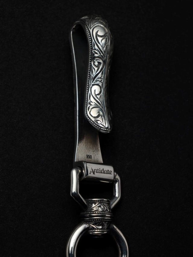 ANTIDOTE BUYERS CLUB 「Engraved Hook Key Ring」 SILVER950製 フック