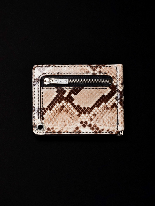 【23SS~】ANTIDOTE BUYERS CLUB　　「 Money Clip Wallet (Python Natural) 」　　マネークリップウォレット