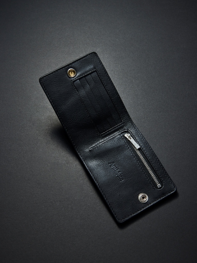 ANTIDOTE BUYERS CLUB 「Tow Fold Wallet (Black Crocodile