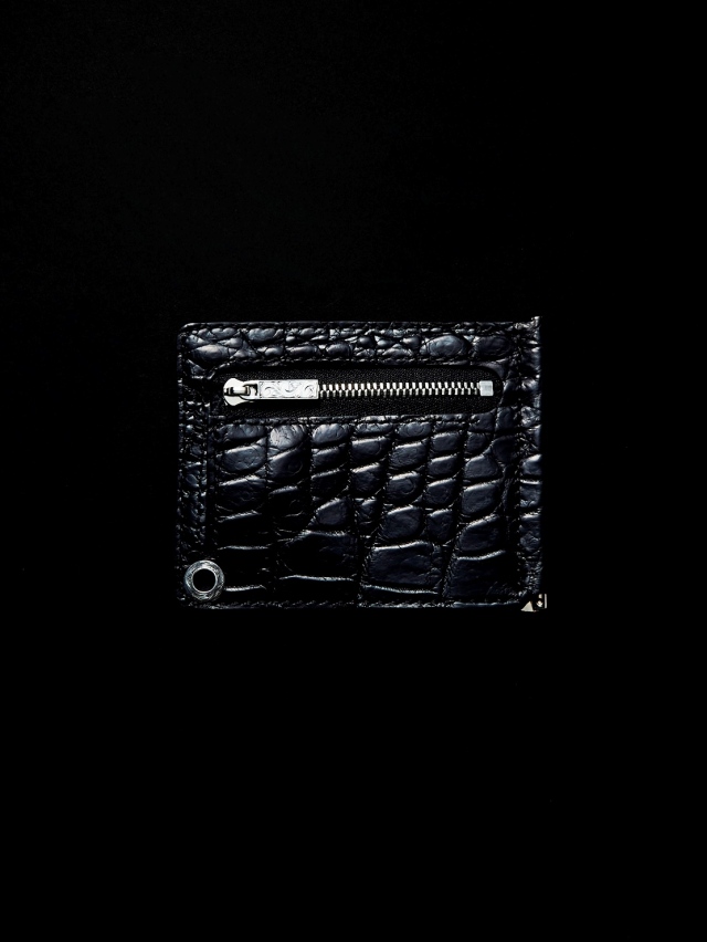ANTIDOTE BUYERS CLUB　　「Money Clip Wallet (Black Crocodile) 」　　マネークリップウォレット