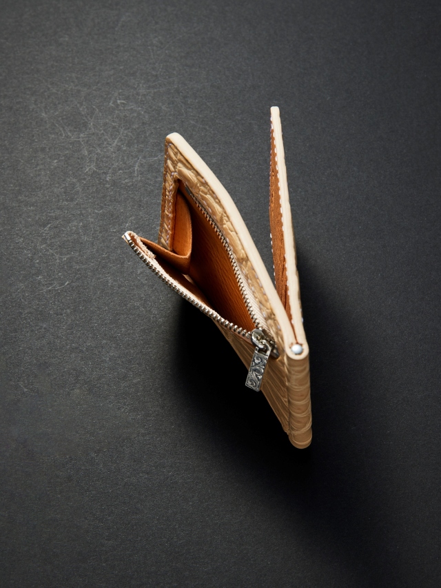 ANTIDOTE BUYERS CLUB 「Money Clip Wallet (Natural Crocodile