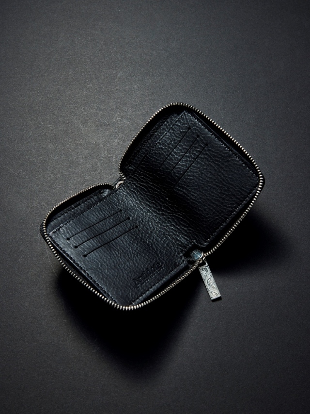 ANTIDOTE BUYERS CLUB 「Round Zip Compact Wallet(Crocodile