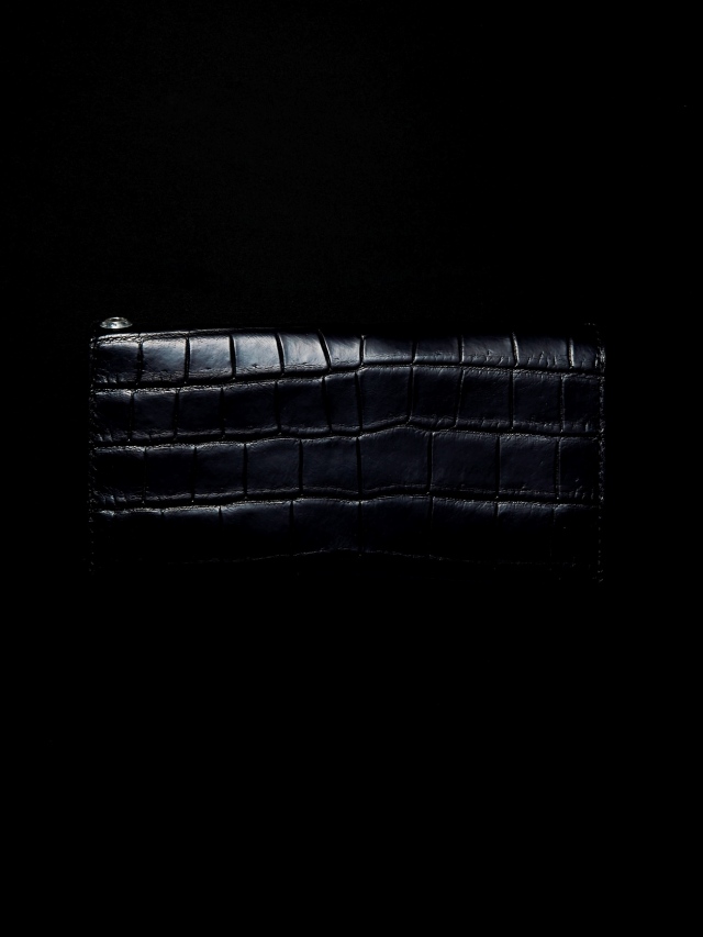 ANTIDOTE BUYERS CLUB 「Trucker Long Wallet (Black Crocodile