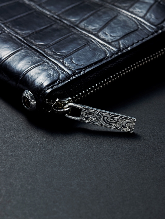 ANTIDOTE BUYERS CLUB 「Round Zip Long Wallet(Crocodile