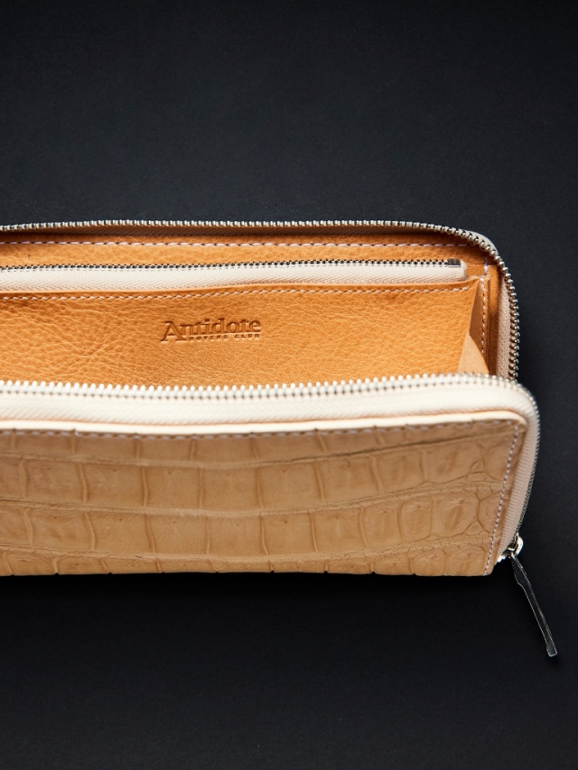 ANTIDOTE BUYERS CLUB 「Round Zip Long Wallet(Crocodile