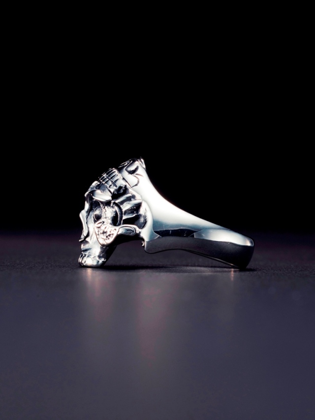 21AW】ANTIDOTE BUYERS CLUB 「Tibetan Skull Ring 」 SILVER950製 