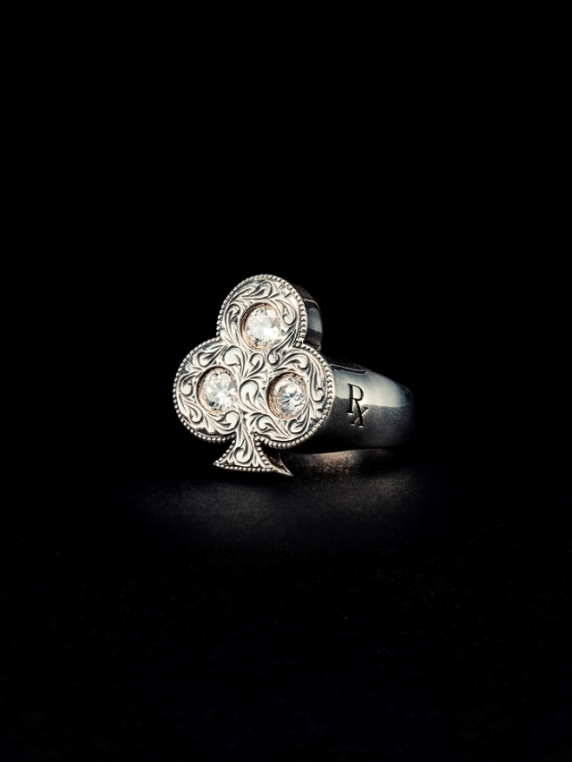 【〜 23SS】ANTIDOTE BUYERS CLUB　　「Engraved Club Ring 」　　SILVER950製 ピンキーリング