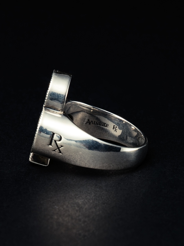 22SS ～】ANTIDOTE BUYERS CLUB 「Engraved Club Ring 」 SILVER950製  