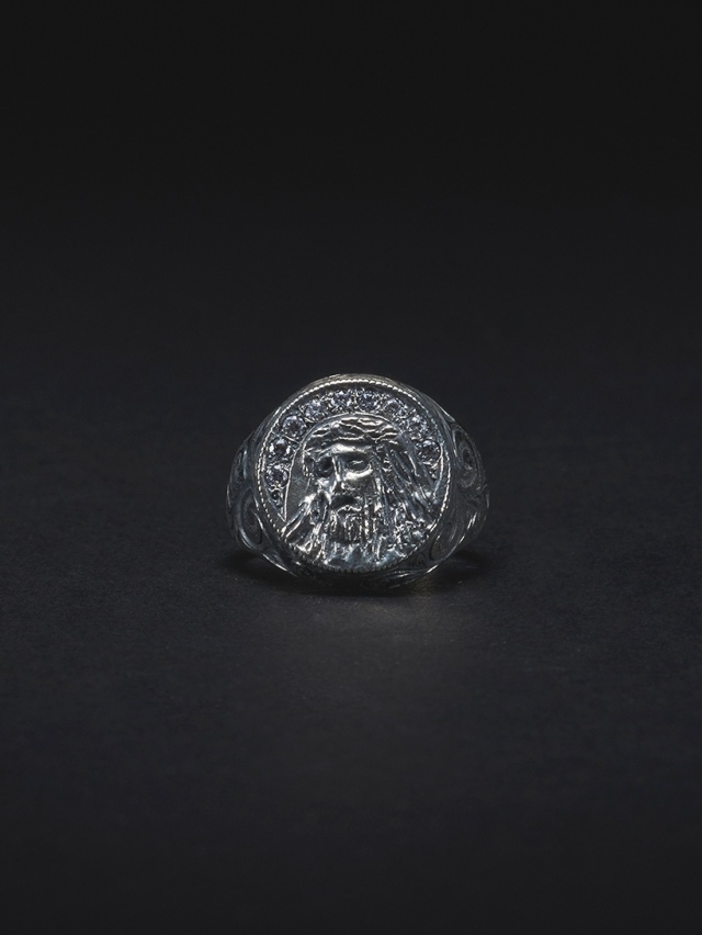 ANTIDOTE BUYERS CLUB 「Engraved Jesus Ring」 SILVER950製 リング