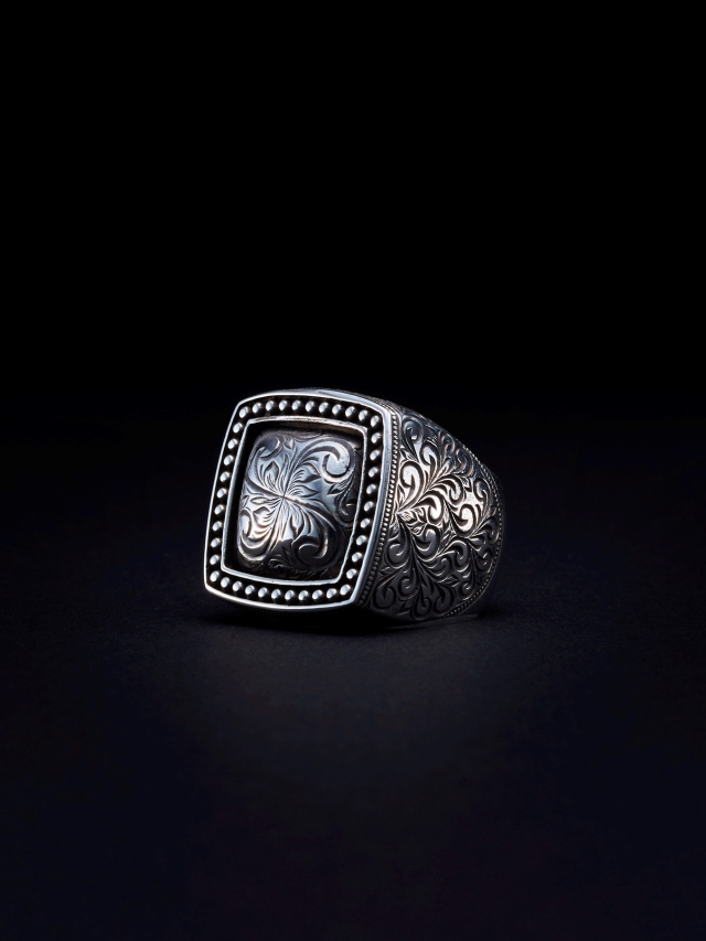 ANTIDOTE BUYERS CLUB　　「Engraved Mafia Ring 」　SILVER950 製 マフィアリング