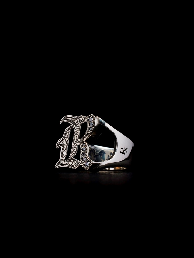 ANTIDOTE BUYERS CLUB 「Engraved Initial Ring」 SILVER950 製 リング