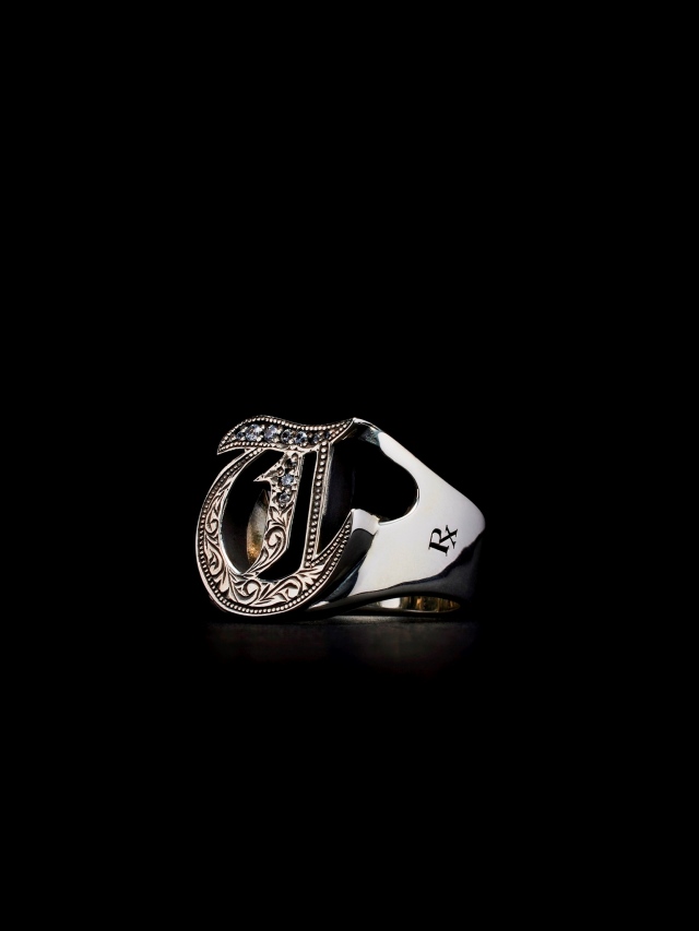 ANTIDOTE BUYERS CLUB 「Engraved Initial Ring」 SILVER950 製 リング
