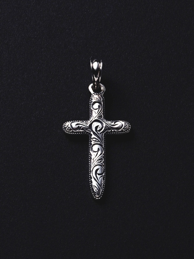 ANTIDOTE BUYERS CLUB　　「Engraved Cross Pendant 」　　SILVER950製 ペンダントトップ