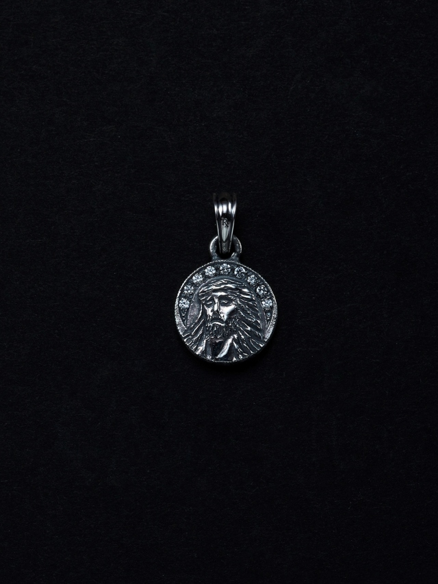 ANTIDOTE BUYERS CLUB　　「Engraved Jesus Pendant 」　　SILVER950製 ペンダントトップ