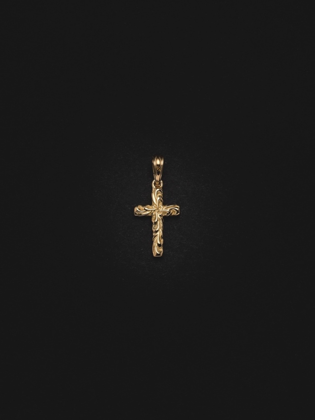 ANTIDOTE BUYERS CLUB 「Ornament Tiny Cross Pendant」 18K 製 ペンダントトップ