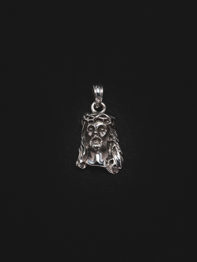 ANTIDOTE BUYERS CLUB　　「Solid Back Jesus Small Pendant」　　SILVER950製 ペンダントトップ