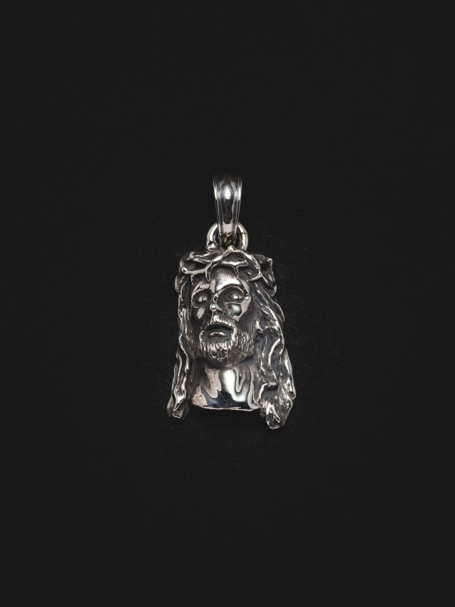 ANTIDOTE BUYERS CLUB　　「Solid Back Jesus Large Pendant」　　SILVER950製 ペンダントトップ