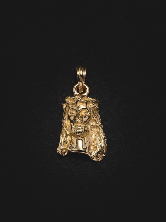 ANTIDOTE BUYERS CLUB　　「Solid Back Jesus Large Pendant」　K18製 ペンダントトップ